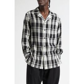 Yohji Yamamoto Yohji Yamamoto Khadi Plaid Button-Up Shirt
