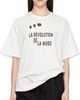 YOHJI YAMAMOTO YOHJI YAMAMOTO Off-White 'La Révolution' Short Sleeve T-shirt - 1