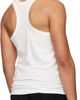 YOHJI YAMAMOTO YOHJI YAMAMOTO Off-White Single Jersey V Neck Tank Top - 3