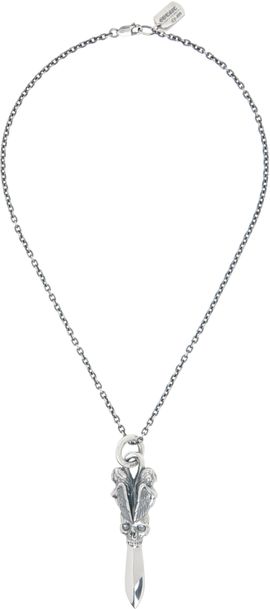 YOHJI YAMAMOTO YOHJI YAMAMOTO Skull Dagger Pendant Necklace