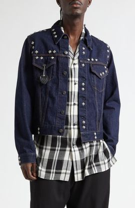 Yohji Yamamoto Yohji Yamamoto Studded HTC Denim Trucker Jacket