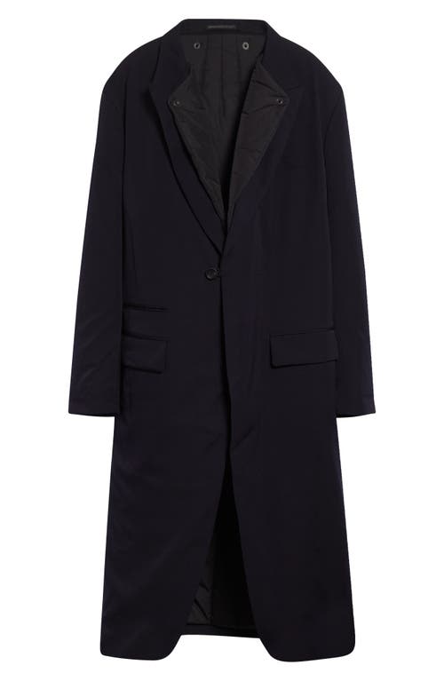 Yohji Yamamoto Yohji Yamamoto Water Repellent One-Button Jacket with Detachable Liner