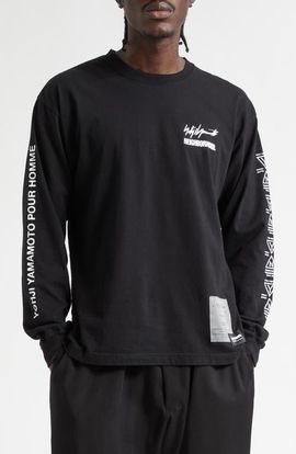 Yohji Yamamoto Yohji Yamamoto x NEIGHBORHOOD Long Sleeve Logo Graphic T-Shirt