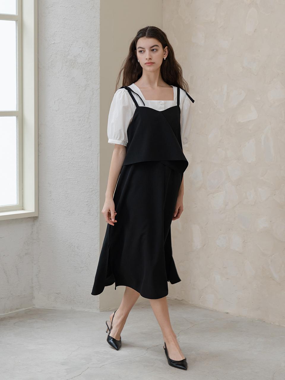 YOUNESS Flap Layering Dress