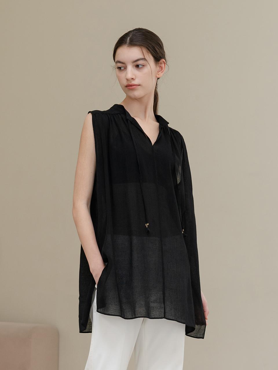 YOUNESS Pleats Summer Blouse