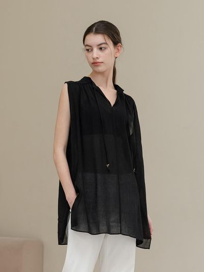 YOUNESS Pleats Summer Blouse