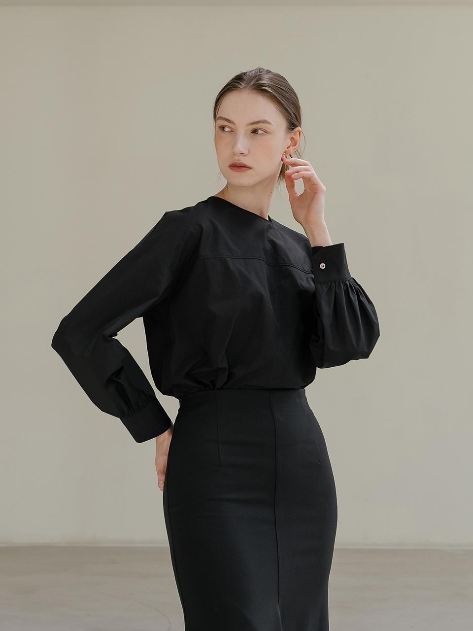 YOUNESS Tina Black Shirt