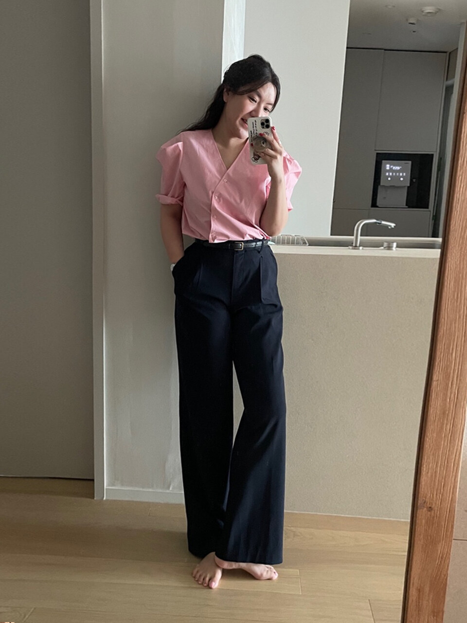 Your name Here Diagonal Button Blouse _3 Colors