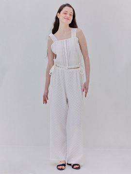 Your name Here Embossed Strap Pants