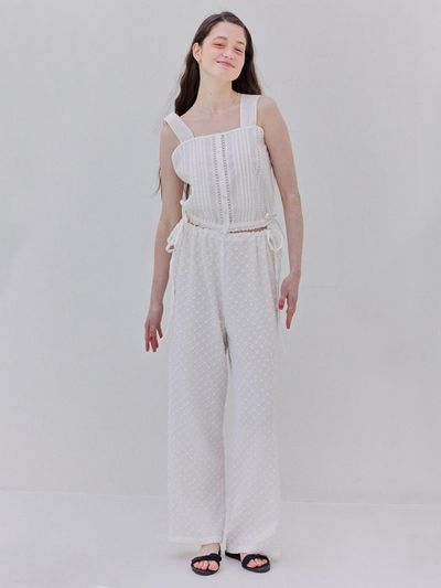 Your name Here Embossed Strap Pants