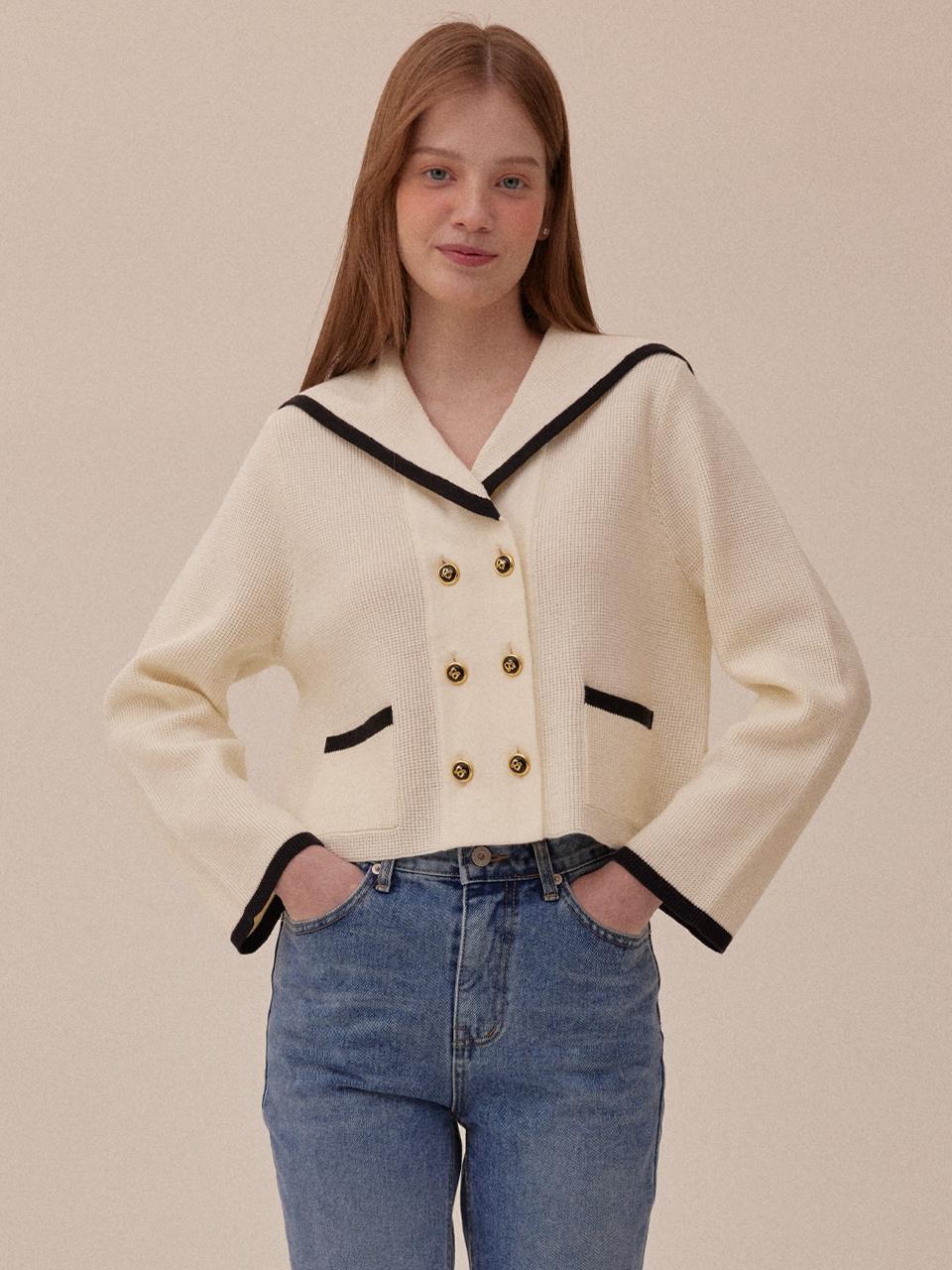 Your name Here Marine Knit Jacket & Cardigan (2Col) Y3T110