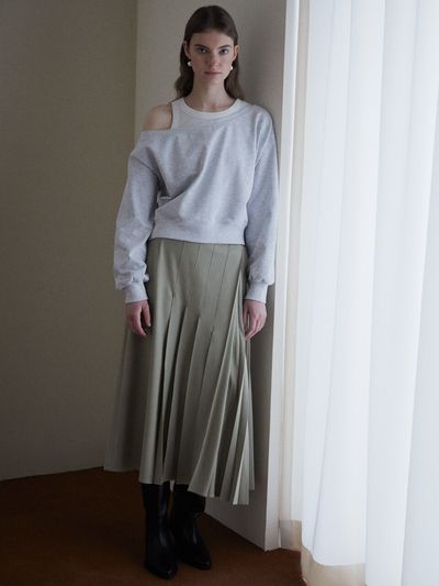 Your name Here Variety Pleats Skirt _2 Colors