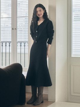Your name Here Volume Mermaid Wrinkle-resistant Knit Skirt (Y4S035)