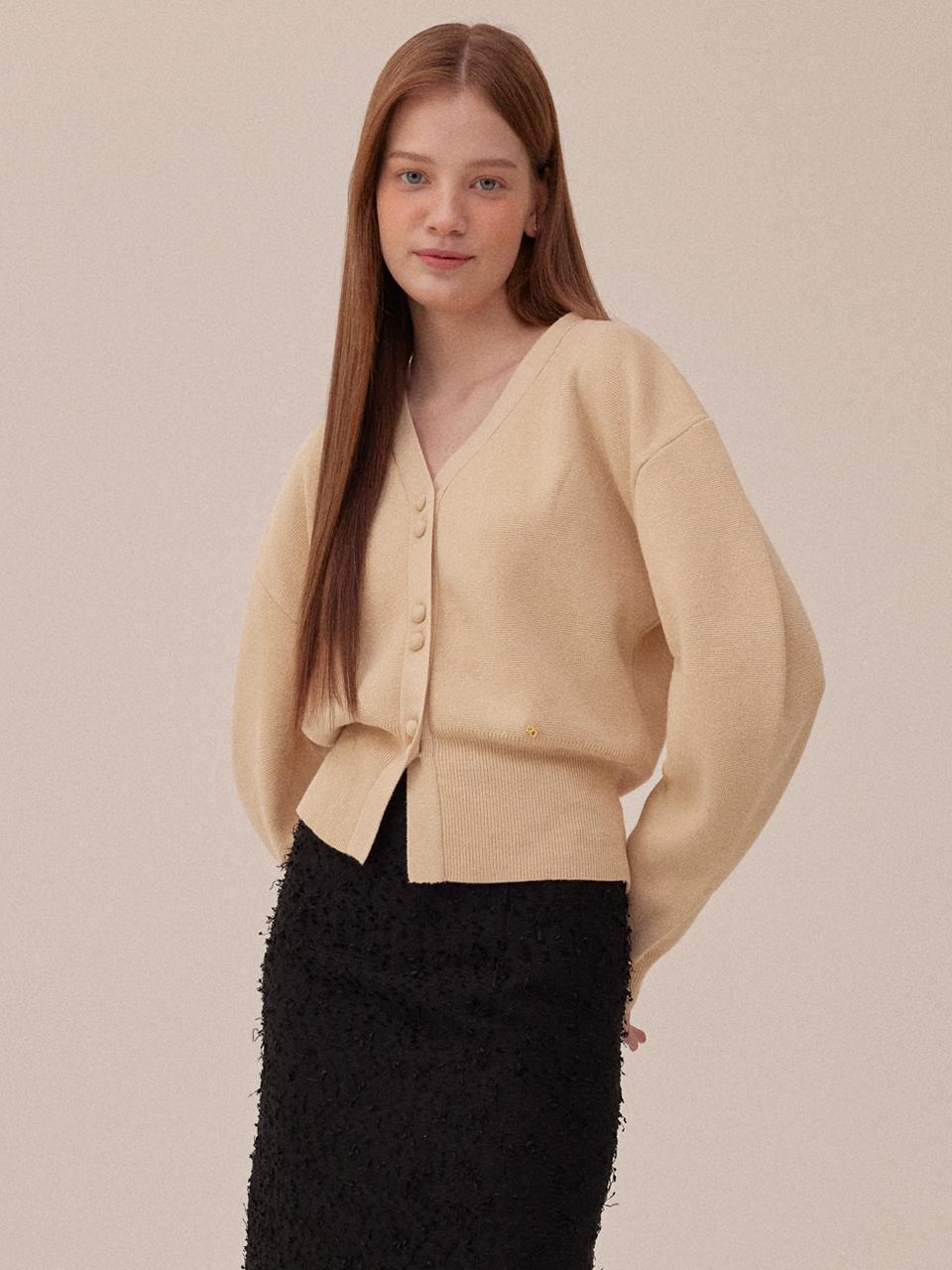 Your name Here Volume Puff Cardigan (3 Color) Y4T002