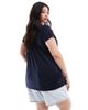 Yours Yours crew neck T-shirt in navy - 4