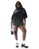 Yours Yours oversized boxy t-shirt in black - 3