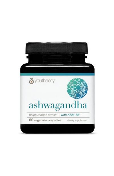 Youtheory Youtheory Ashwagandha Stress Support Supplement 1000 mg 60 Vegetarian Capsules