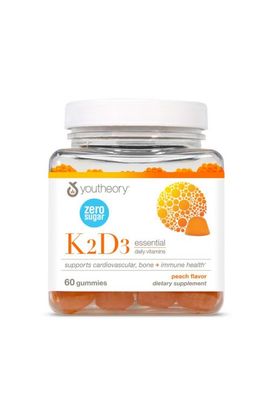 Youtheory Youtheory K2D3 Bone Heart Health Support Vegetarian Gummies 60 Vegetarian Gummies