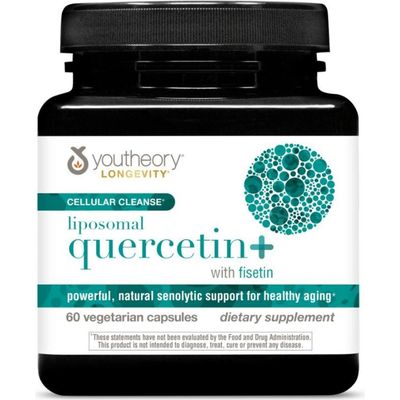 Youtheory Youtheory Longevity Liposomal Quercetin Fisetin Capsules 60 Vegetarian Capsules