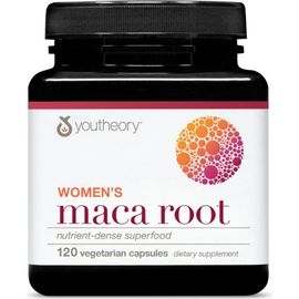 Youtheory Youtheory Maca Root Women's Natural Energy Menopause Support Supplement 120 Vegetarian Capsules
