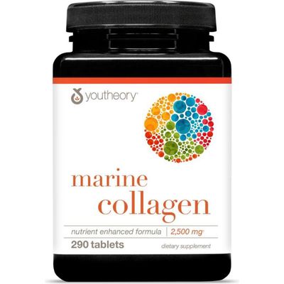 Youtheory Youtheory Marine Collagen Hydrolyzed Fish-Sourced Skin Support Supplement Tablets 290 Tablets