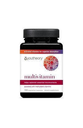 Youtheory Youtheory Multivitamin Supplement Essential Daily Nutrition Vegetarian Capsules 150 Vegetarian Capsules