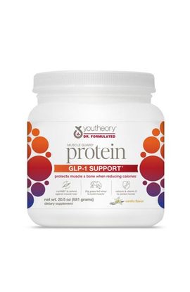 Youtheory Youtheory Muscle Guard Protein GLP-1 Support Vanilla Whey Protein Powder 20.5 oz