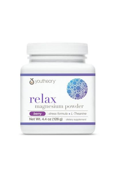 Youtheory Youtheory Relax Magnesium Powder Vegan Stress Relief Supplement 4.4 oz