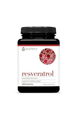 Youtheory Youtheory Resveratrol Advanced Antioxidant Super-Fruit Supplement 290 Tablets