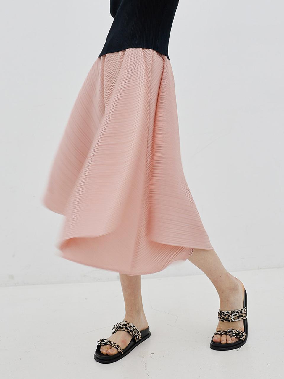 yoyoyoy Flare Line Pants Skirt [Pink]