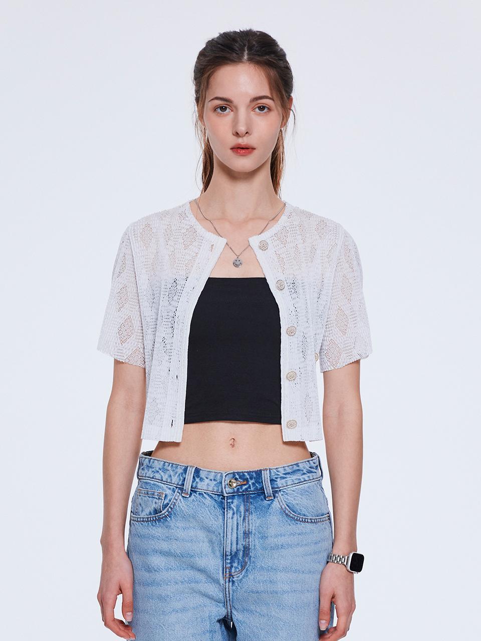 yoyoyoy Lace Short-Sleeved Jacket_AI06WNPJK01