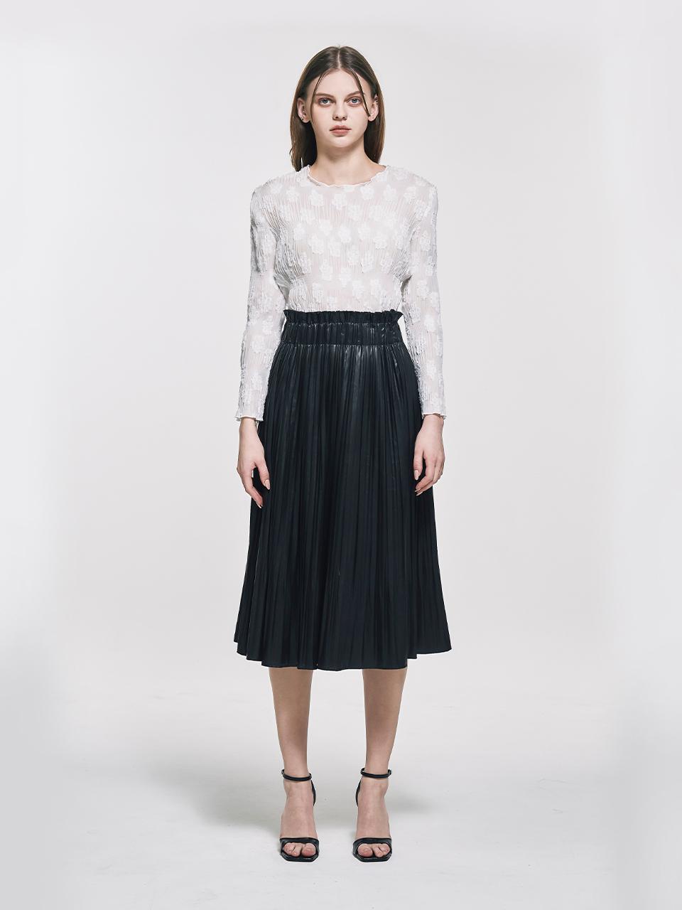 yoyoyoy Pepleum Pleats Skirt_AI02WNPSK02