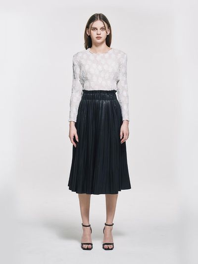 yoyoyoy Pepleum Pleats Skirt_AI02WNPSK02