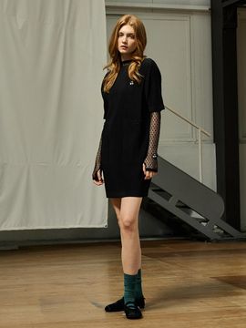 yoyoyoy Pocket Mini Dress Black_AI08WNPOP01BK