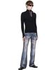Y/Project Y/Project Black Double Collar Sweater - 4