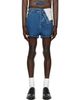 Y/Project Y/Project Blue Classic Asymmetric Waist Denim Shorts - 1