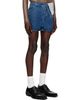 Y/Project Y/Project Blue Classic Asymmetric Waist Denim Shorts - 2