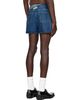 Y/Project Y/Project Blue Classic Asymmetric Waist Denim Shorts - 3