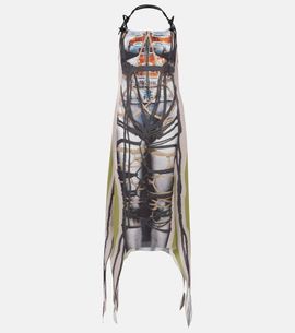 Y/Project Y/Project Bondage printed midi dress