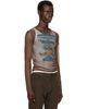 Y/Project Y/Project Brown 'Paris' Best' Mesh T-shirt - 2