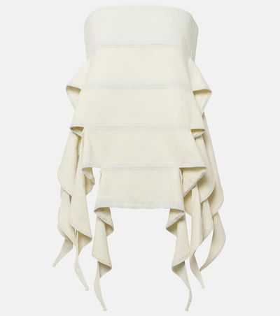 Y/Project Y/Project Bug off-shoulder denim top