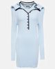 Y/Project Y/Project Chain-embellished wool minidress - 1