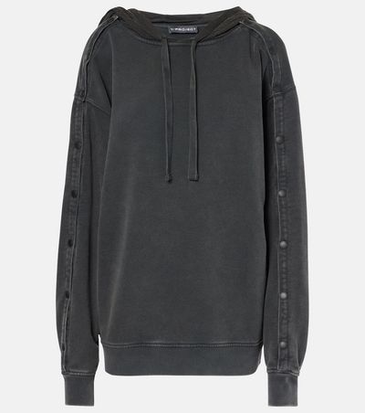 Y/Project Y/Project Snap oversized cotton jersey hoodie