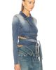 Y/Project Y/Project Wrap Fitted Denim Jacket - 2