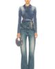 Y/Project Y/Project Wrap Fitted Denim Jacket - 5