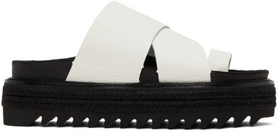 Y's Y's White Thong Sandals