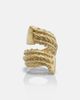 Ysso Ysso Aella 24kt gold-plated ring - 1