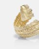 Ysso Ysso Aella 24kt gold-plated ring - 2