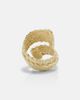 Ysso Ysso Aella 24kt gold-plated ring - 4