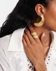Ysso Ysso Aella 24kt gold-plated ring - 5